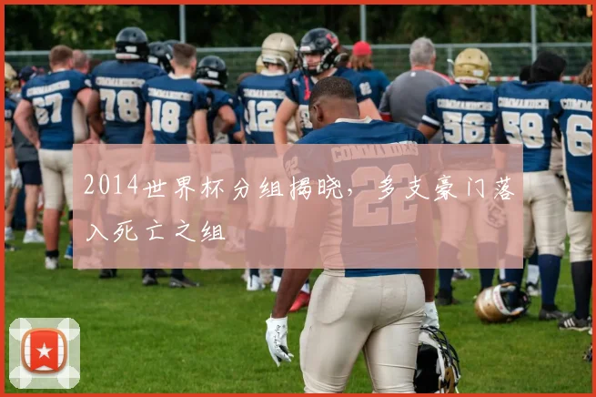 2014世界杯分组揭晓,多支豪门落入死亡之组